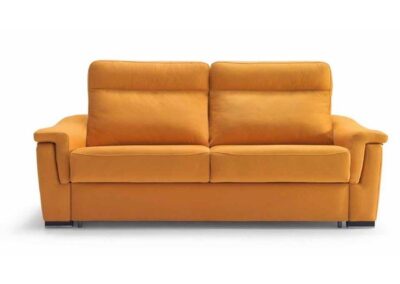 sofa naranja dos plazas