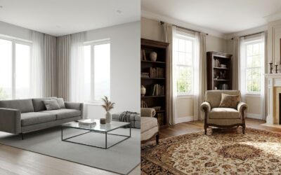 Salón moderno vs. clásico: Elige tu estilo ideal