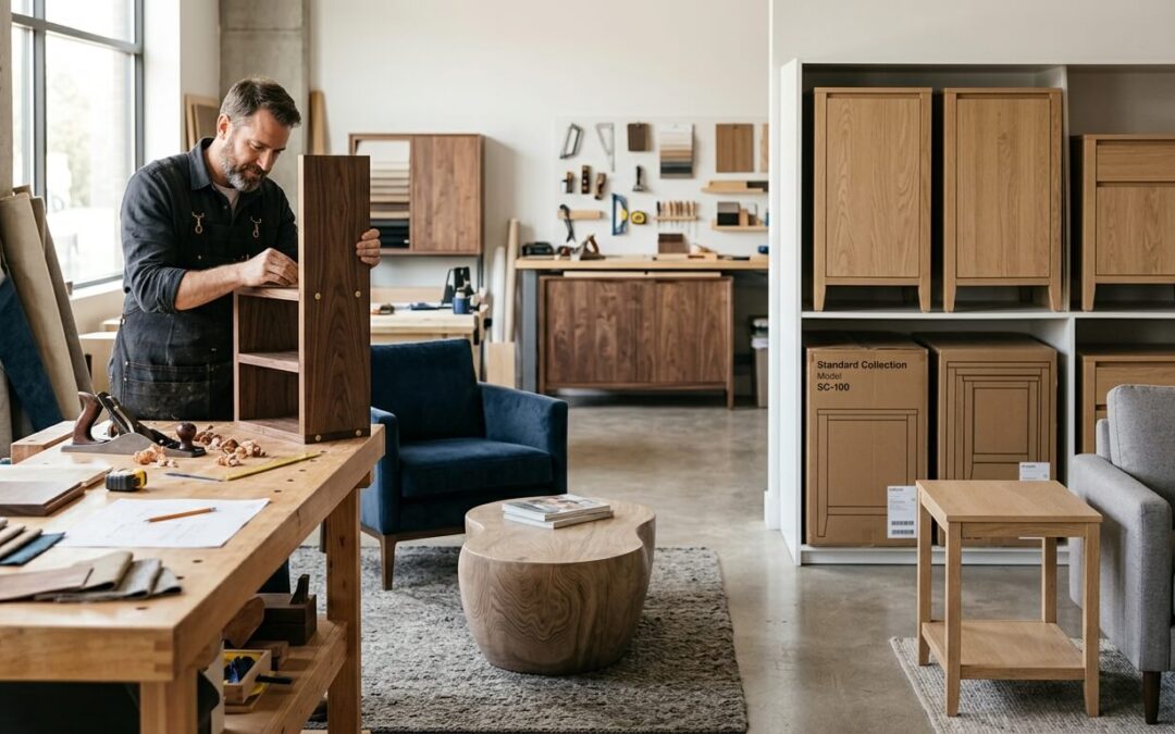 artesano tallando un mueble