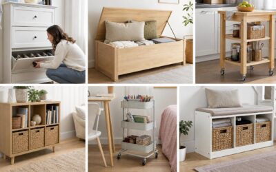 5 Muebles auxiliares que te ayudarán a mantener tu casa organizada